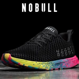 Brand New NOBULL Black Glitch Mesh Runner Women's Size 6